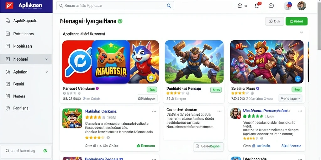 Tampilan utama game dengan grafik yang memukau.