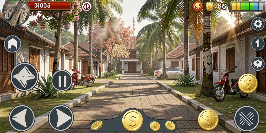 Screenshot menunjukkan tampilan utama aplikasi GACOR108.