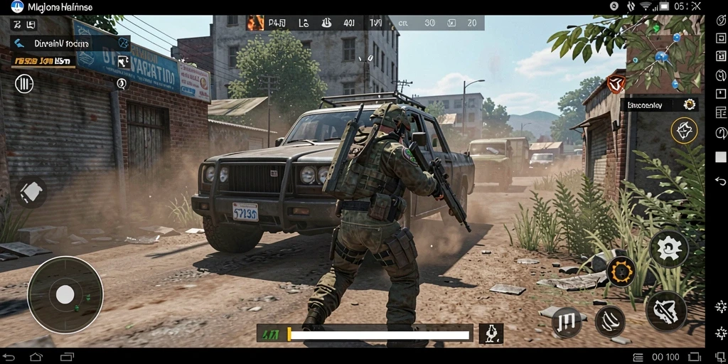 Screenshot menunjukkan tampilan menu utama yang menarik.