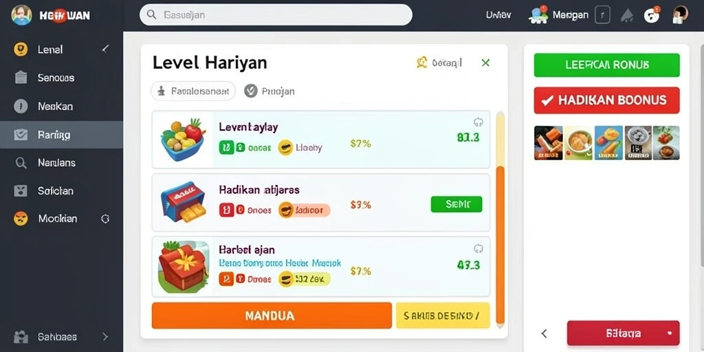 Tampilan antarmuka yang sederhana dan intuitif.