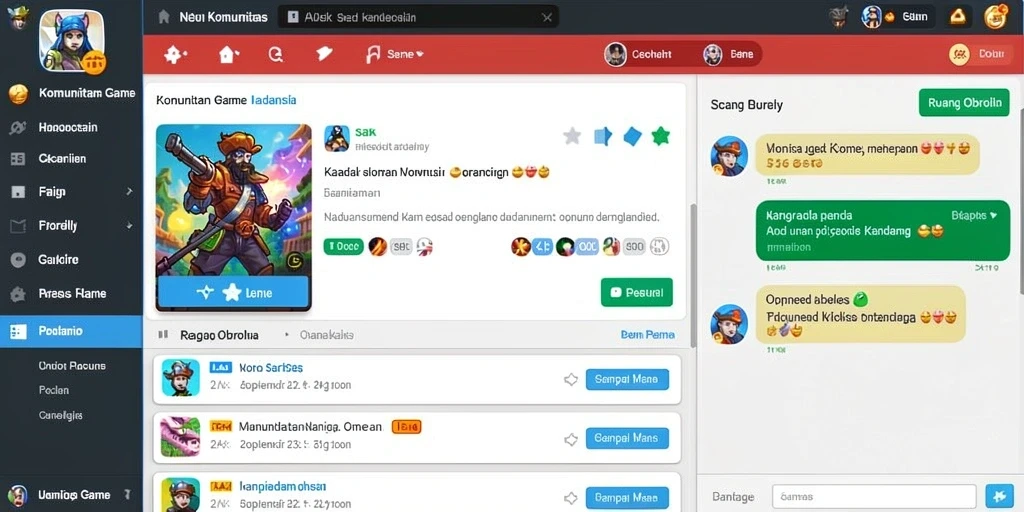 Tampilan antarmuka yang menarik dan sederhana.
