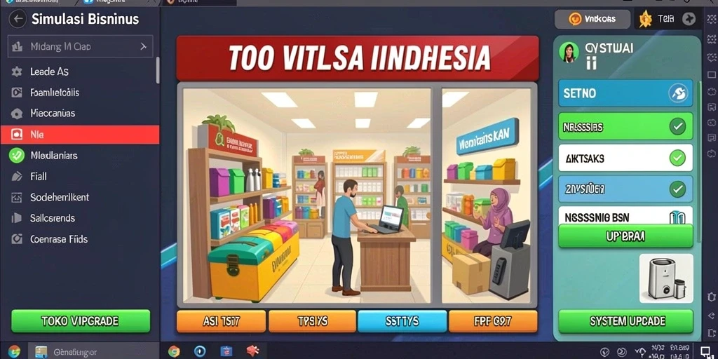 Tampilan antarmuka utama yang menarik.